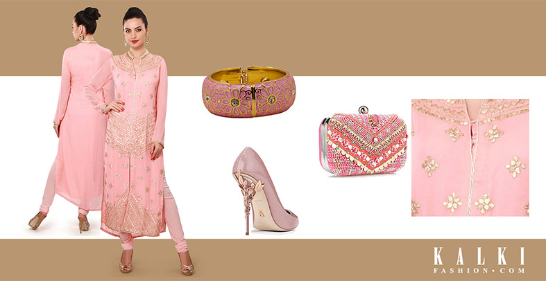 Pink Anarkali