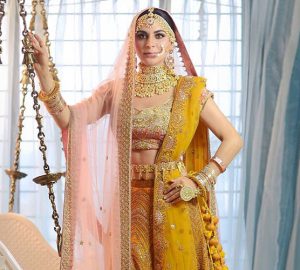 SHRADDHA ARYA CHOSE TO WEAR A *MUSTARD LEHENGA* FOR HER BRIDAL SHOOT & WE ARE IN LOVE!!