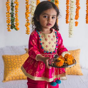 Trendy Kids Ethnic Lehengas for Wedding Events