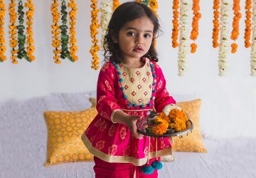 Trendy Kids Ethnic Lehengas for Wedding Events