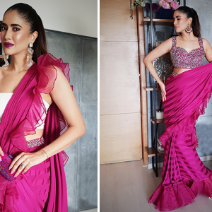 6 Superhit Bollywood Inspired Ruffle Sarees For Your Parties