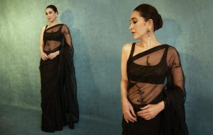 Karishma Kapoor Looks A Beauty Beyond Compare In A Sabyasachi Sheer Saree