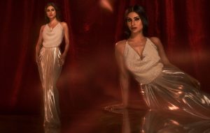 We Are Loving Mouni’s Party Spirit In A Metallic Outfit By Deme by Gabriella x KALKI