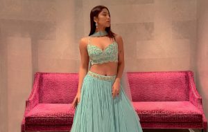 Santoshi Stuns In Newest Fashion Rage- Crop Top Lehenga From Siddhi Karwa x KALKI
