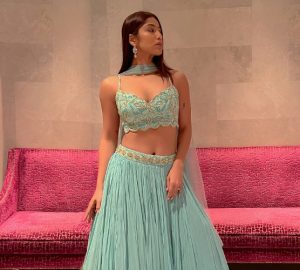 Santoshi Stuns In Newest Fashion Rage- Crop Top Lehenga From Siddhi Karwa x KALKI