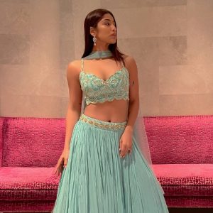 Santoshi Stuns In Newest Fashion Rage- Crop Top Lehenga From Siddhi Karwa x KALKI