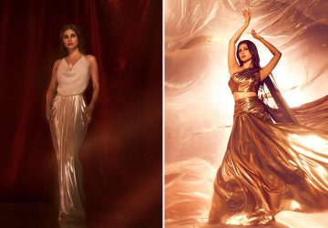 Mouni Reminds Of Disco Party Trend In DEME by Gabriella x KALKI Metallic-shine Outfits
