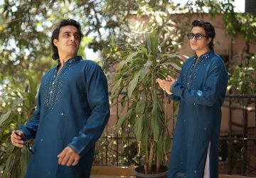 Nothing Says Handsome Than This Bright Ethnic Kurta From Kalki Donned By Tanzeel Khan