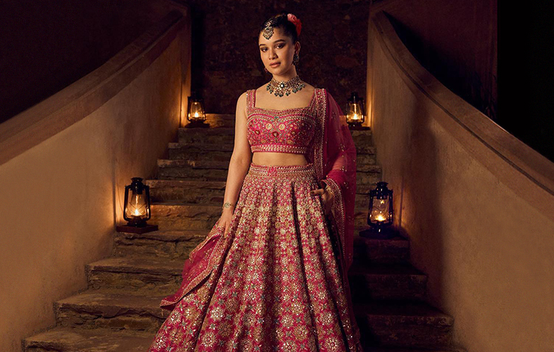 Sara Tendulkar’s Pink Floral Lehenga Looks Like An Undeniably Unique Choice For Brides