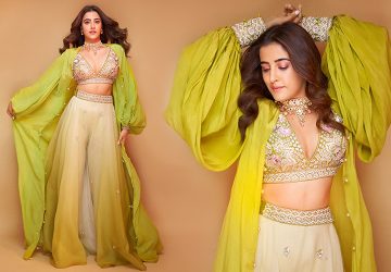 Nupur Sanon Looks As Fresh As Lime In This Green Palazzo Set From KALKI