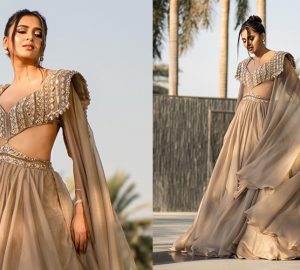 All That Glitters Is Tejasswi Prakash In A Glamorous All-Gold Ensemble