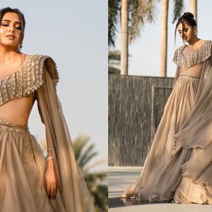 All That Glitters Is Tejasswi Prakash In A Glamorous All-Gold Ensemble