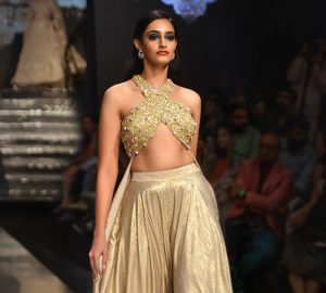 Staggering Golden Gown-Lehengas From Noor Collection