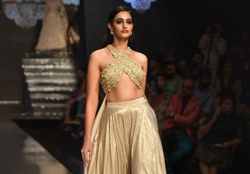Staggering Golden Gown-Lehengas From Noor Collection