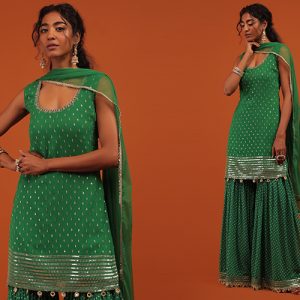 Designer Suits and Sharara For Your Eid Festivities