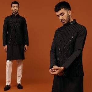 8 New Men's Black Kurta Designs To Style In Different Occasions