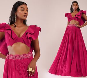 How To Choose Crop Top Lehenga As Per Body Type