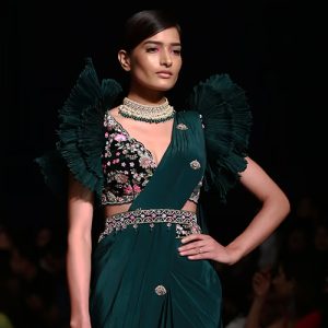 Ruffle Saree Designs To Transform You Into A Spring Fairy