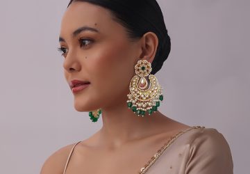 Let’s Get Festive Ready With Peacock Green Navratri Jewellery