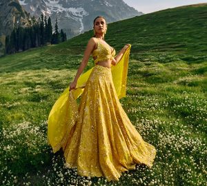 Yellow Colour Outfits For Haldi Ceremony For Brides And Bridesmaid