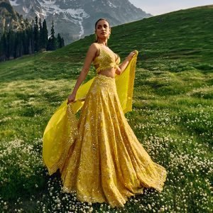 Yellow Colour Outfits For Haldi Ceremony For Brides And Bridesmaid