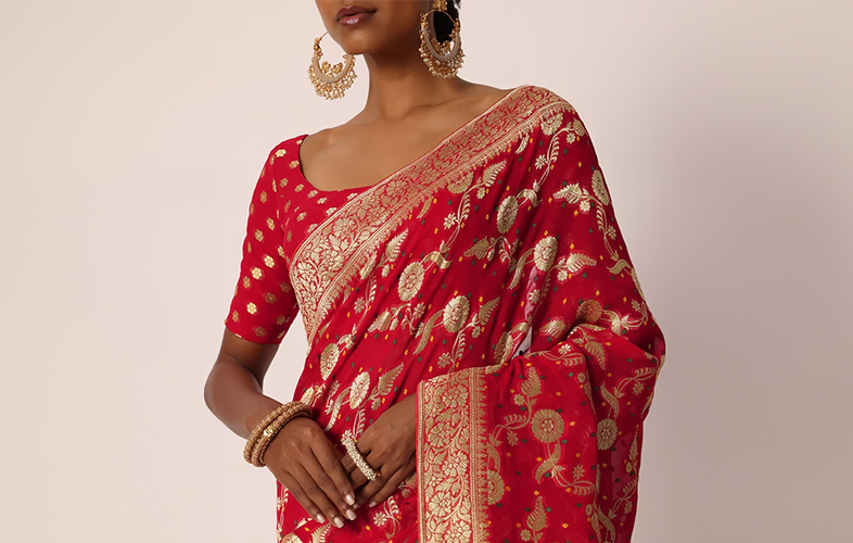 Fill Your Bridal Trousseau With These Stunning Sarees Under 10K!