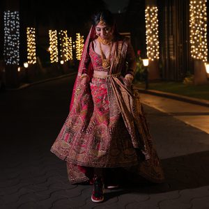 Breaking Bridal Norms: Nikita's Stylish Fusion of Lehenga and Sneakers