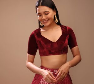 Velvet Blouses Are Clear Winners To Match With Your Luxe Wedding Look