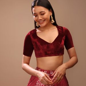 Velvet Blouses Are Clear Winners To Match With Your Luxe Wedding Look