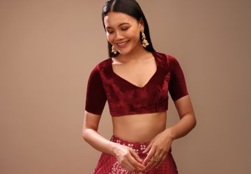 Velvet Blouses Are Clear Winners To Match With Your Luxe Wedding Look