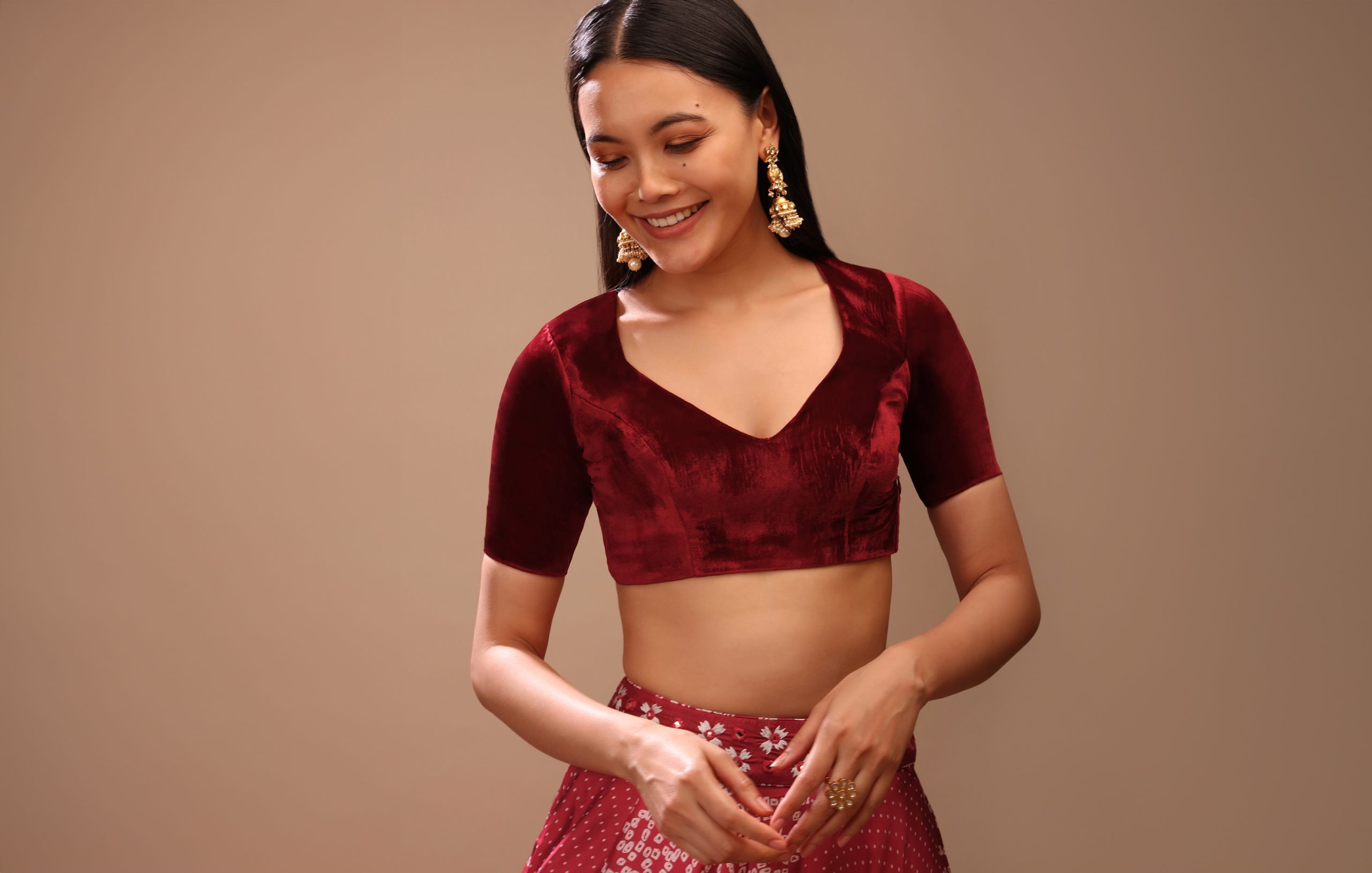 Velvet Blouses Are Clear Winners To Match With Your Luxe Wedding Look