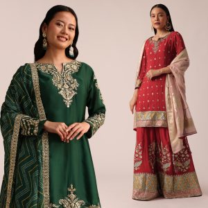 Classic Meets Contemporary: Stunning Salwar Suits for Karwa Chauth