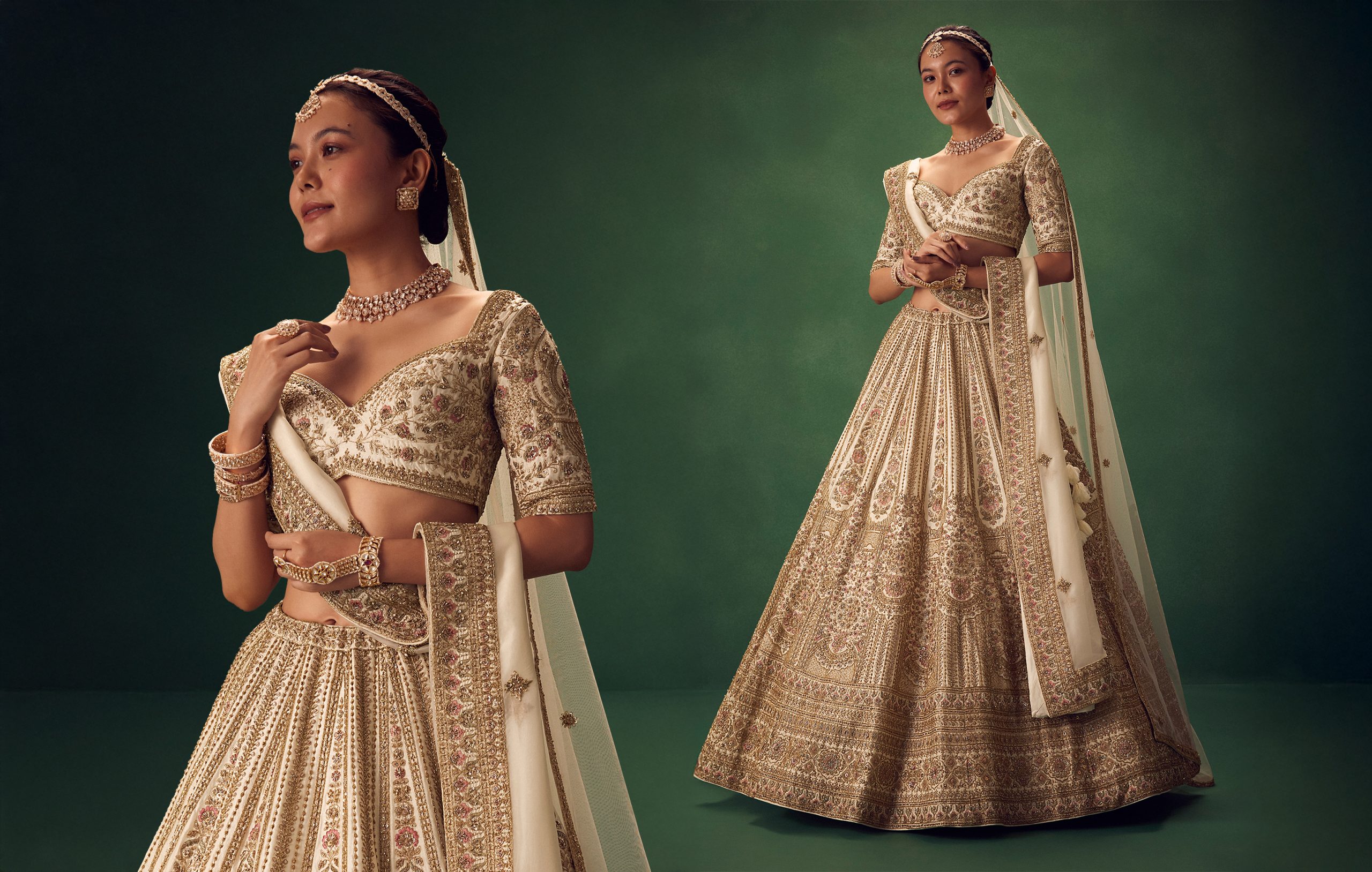 Dupatta Bridal Lehenga Styles for a Royal Wedding Look