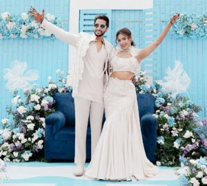 Rinkal Jain’s Blue and White Carnival Magic at Her Bangalore Wedding