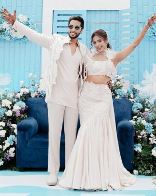 Rinkal Jain’s Blue and White Carnival Magic at Her Bangalore Wedding