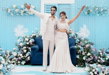 Rinkal Jain’s Blue and White Carnival Magic at Her Bangalore Wedding