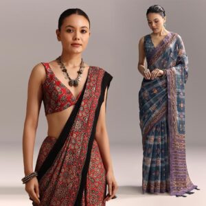 Why Designers Are Turning Back to Block Print Sarees