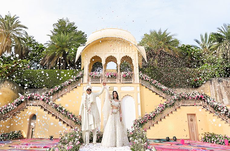 Isha’s Perfect Bollywood Love Story Turned into an Ivory Bridal Dream in Jaipur 